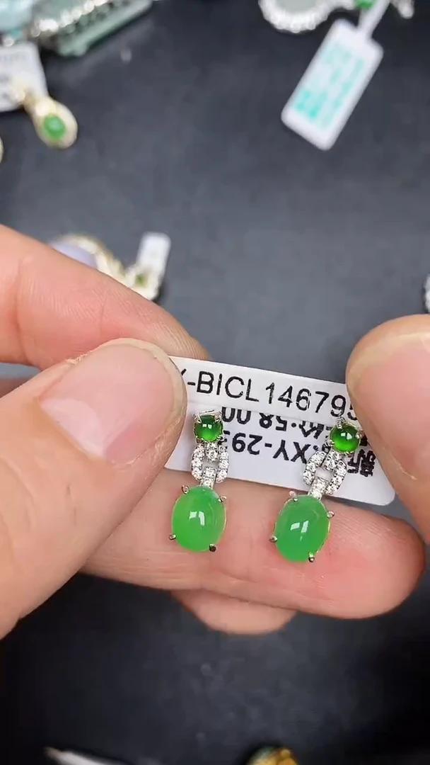 银S925镶嵌戒指翡翠1260