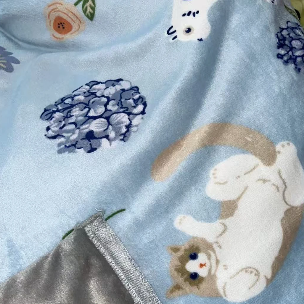 猫咪图案200*230cm懒人被