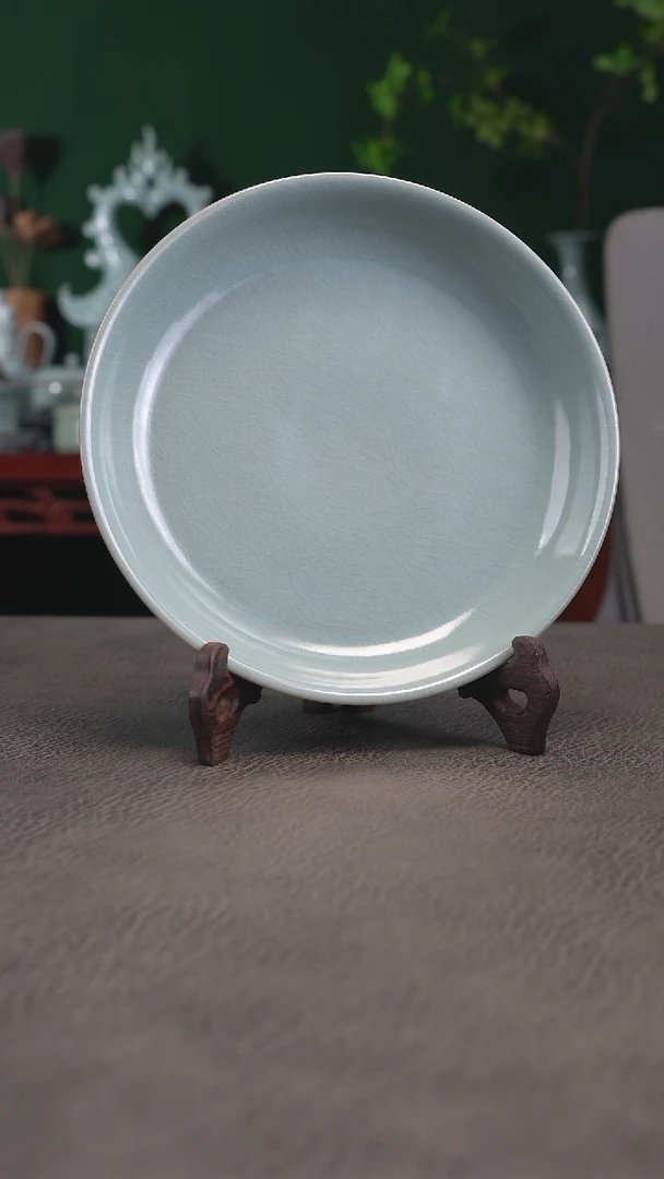 汝窑盘19.5一级品-二