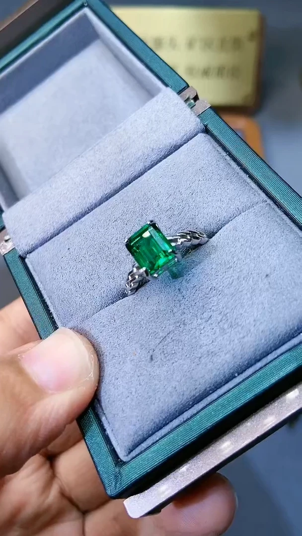 【闪购商品】透辉石戒指银S925镶嵌354