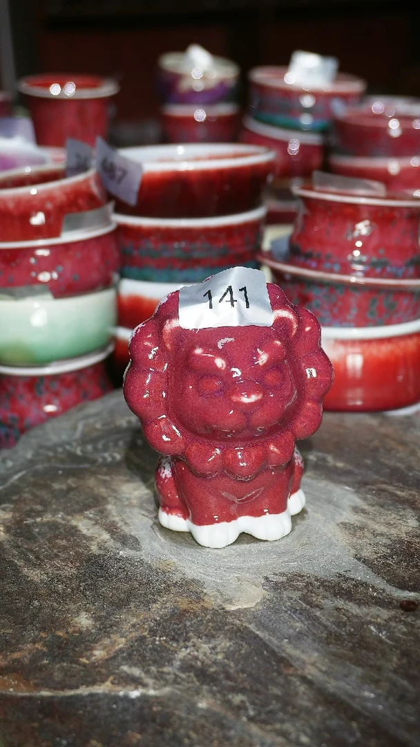摆件陶精品窑变钧瓷茶器