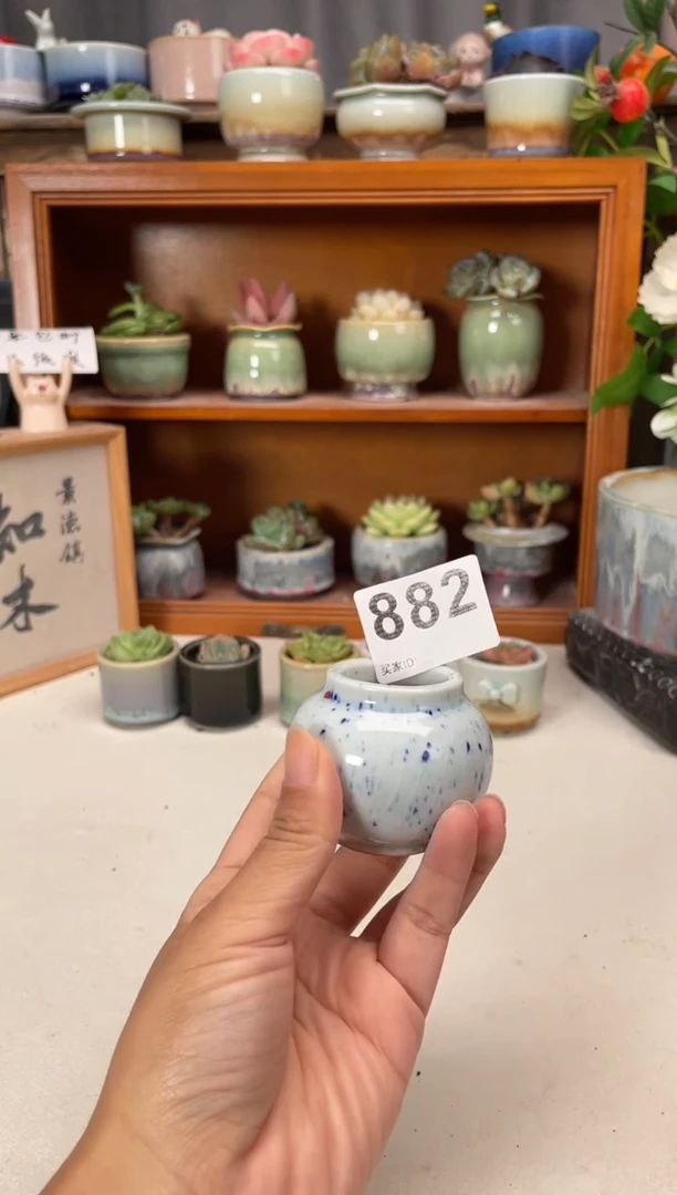 瓷片880知木小芳花盆