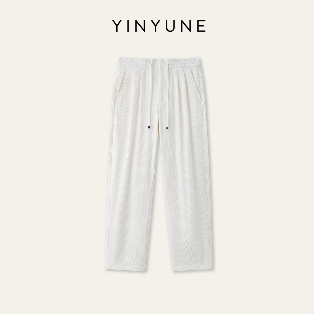 YINYUNE应允 男装BC款秋冬灯芯绒双褶休闲裤 日本东丽丝倍酷面料