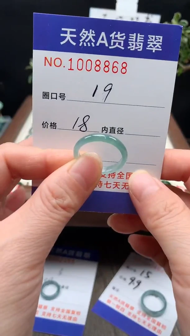 未镶嵌戒指翡翠19#