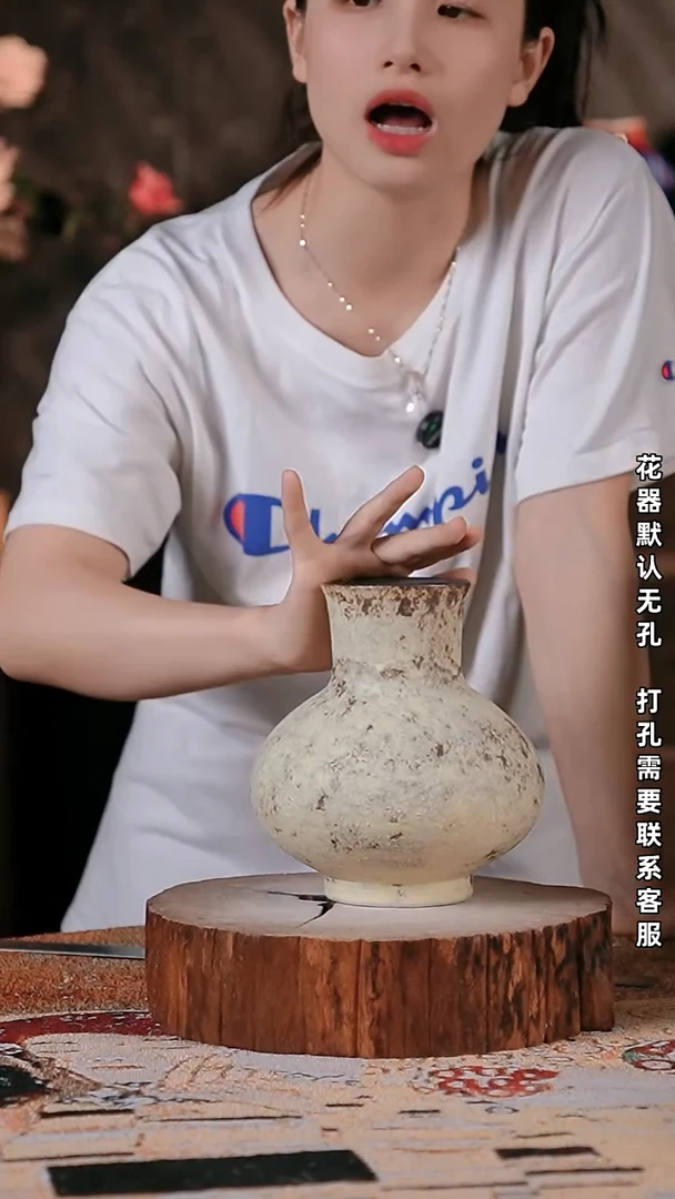 摆件精品陶瓷花器8*18