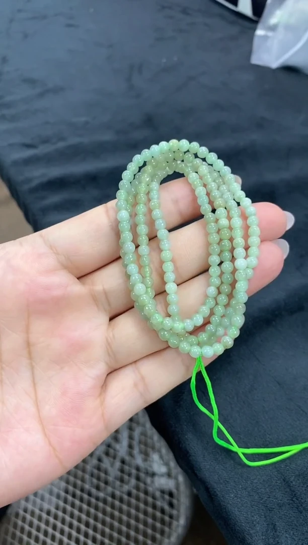 项链未镶嵌翡翠天然翡翠小米珠链
