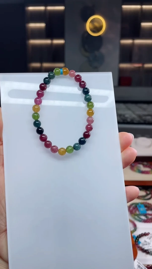 单圈手串未镶嵌碧玺（多样性发一条）T