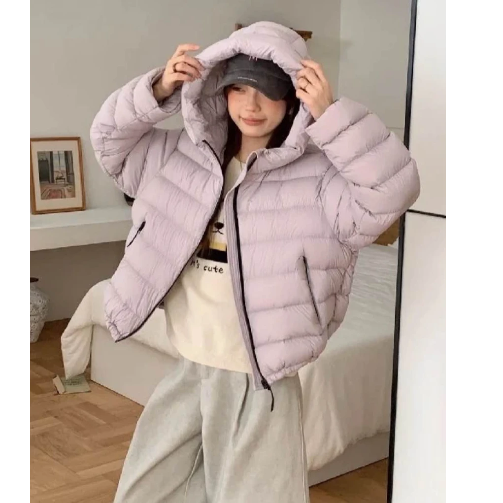 (杜思蒙服饰) H886-【石墨烯云绒】韩系时尚小牌装饰连帽坦克棉服
