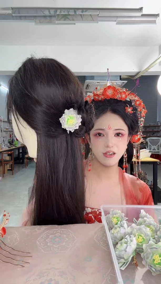 合金无950 非遗绒花夹子