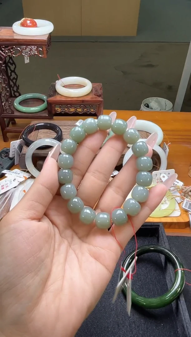 未镶嵌手串和田玉卡12吐拉牧场 老型