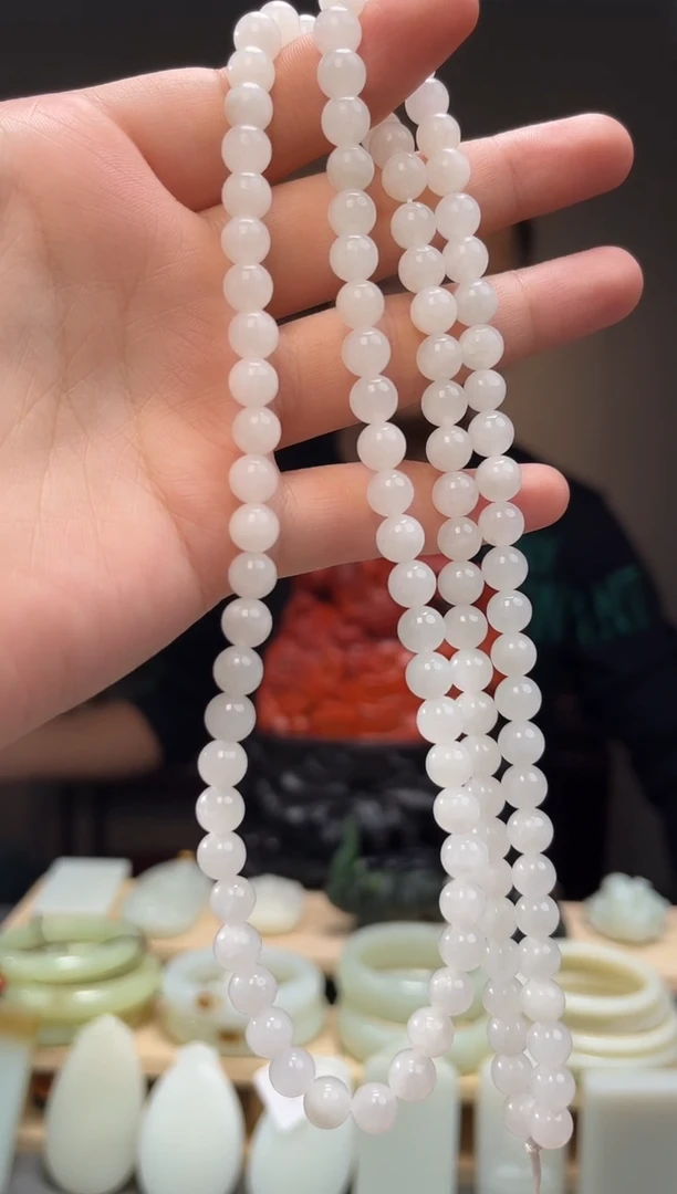 颈饰未镶嵌和田玉长链7