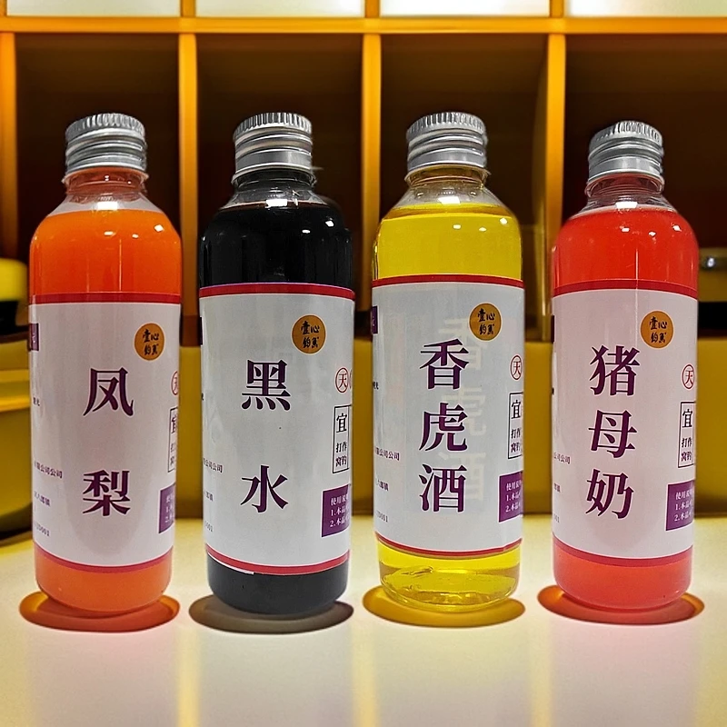 罗非添加剂100ml凤梨黑水香虎酒猪母奶黑坑钓鱼饵料窝料脆罗套餐