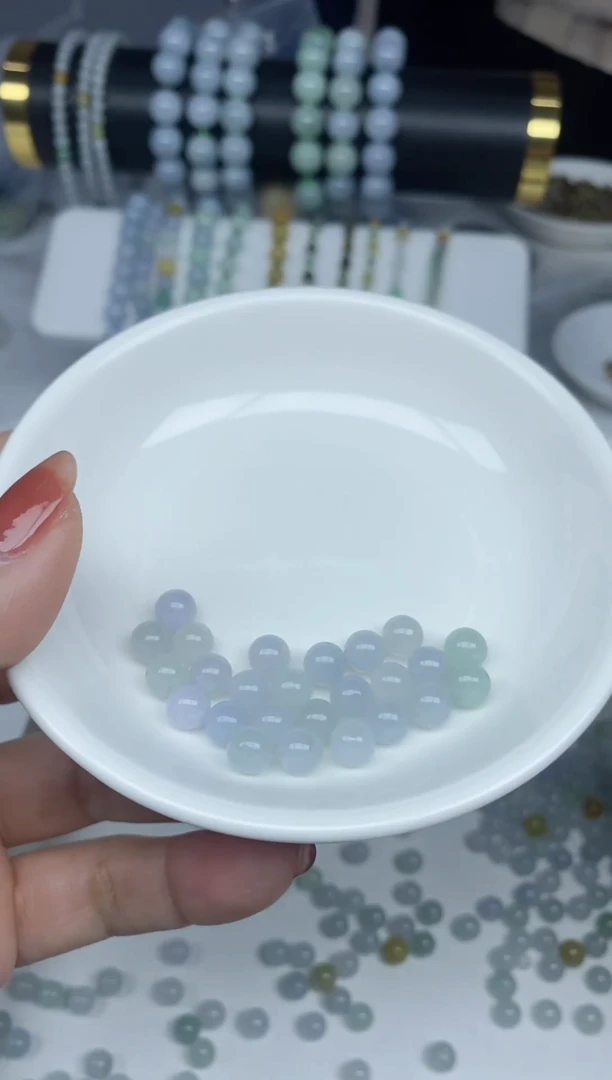 【闪购商品】翡翠散珠天然缅甸翡翠A货散珠多样性发12颗