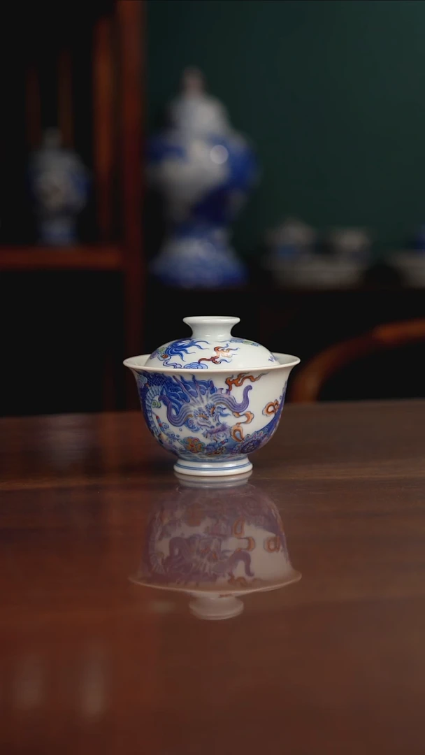空山明月 新斗彩 囚牛