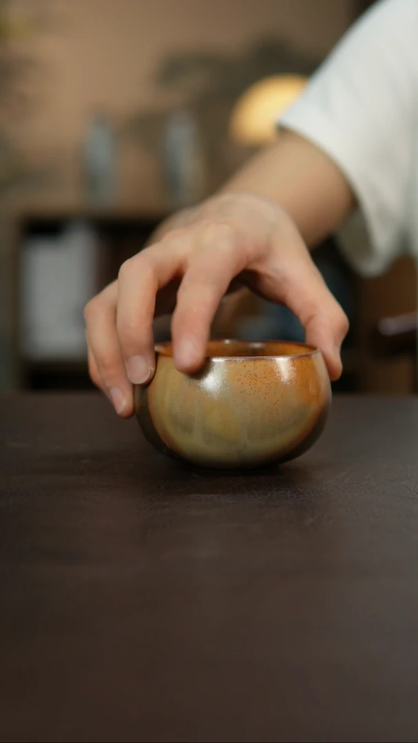 杯景德柴烧手作多人瑕疵