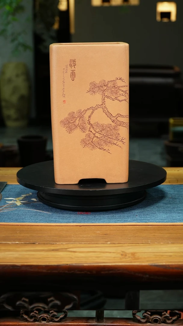 紫砂花盆人**醒李超紫砂兰花盆