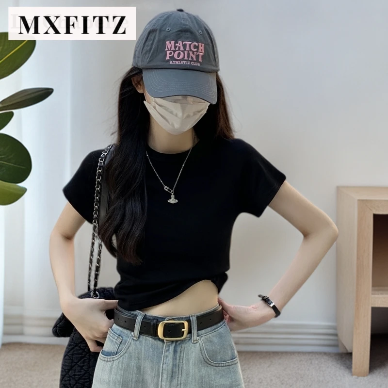 【MXFITZ】洋气时髦女正2025新款爆款黑色夏季女生韩系ins衣服