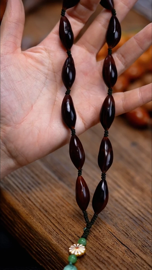 手串/手链橄榄核开**差紫皮紫肉 脖挂定制款