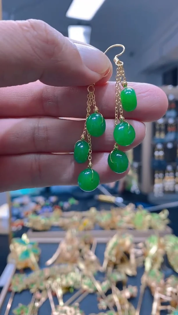 【闪购商品】玛瑙/玉髓耳饰合金015玛瑙饰品