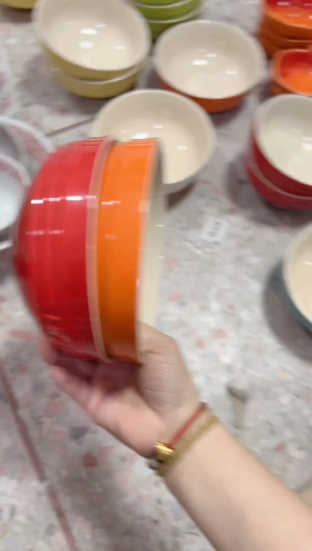 【闪购商品】碟微瑕-----6英寸面*---红色+橙色