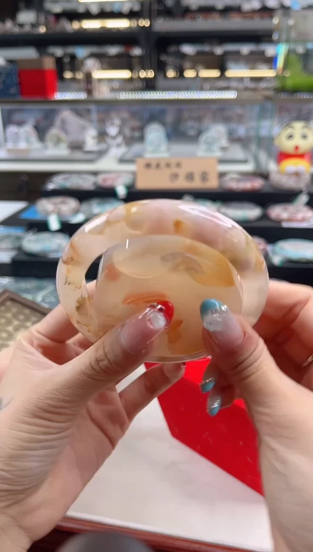 未镶嵌手镯石英质玉6圈口4（赠品镯心）6052151