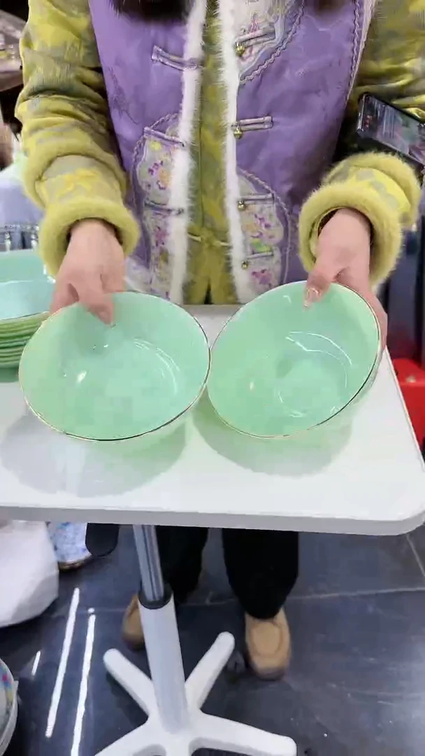 【闪购商品】瓷片6.5英寸面碗2个景德镇陶瓷