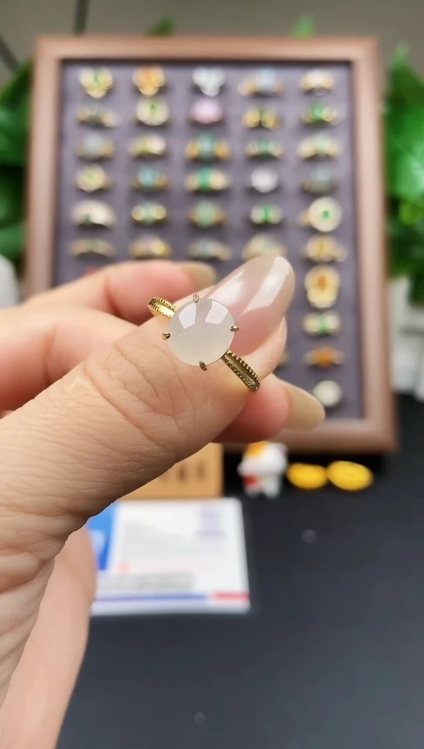 银S925镶嵌戒指翡翠12