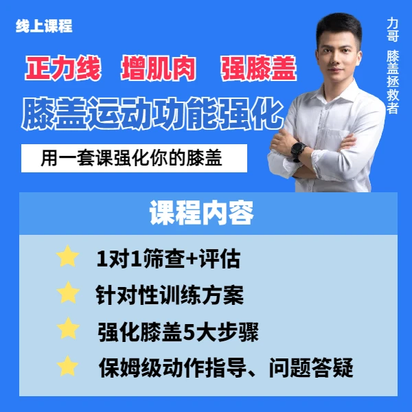 膝关节修复力哥团队1v1课程