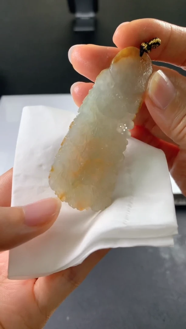 定制翡翠未镶嵌李****9毛货抛光