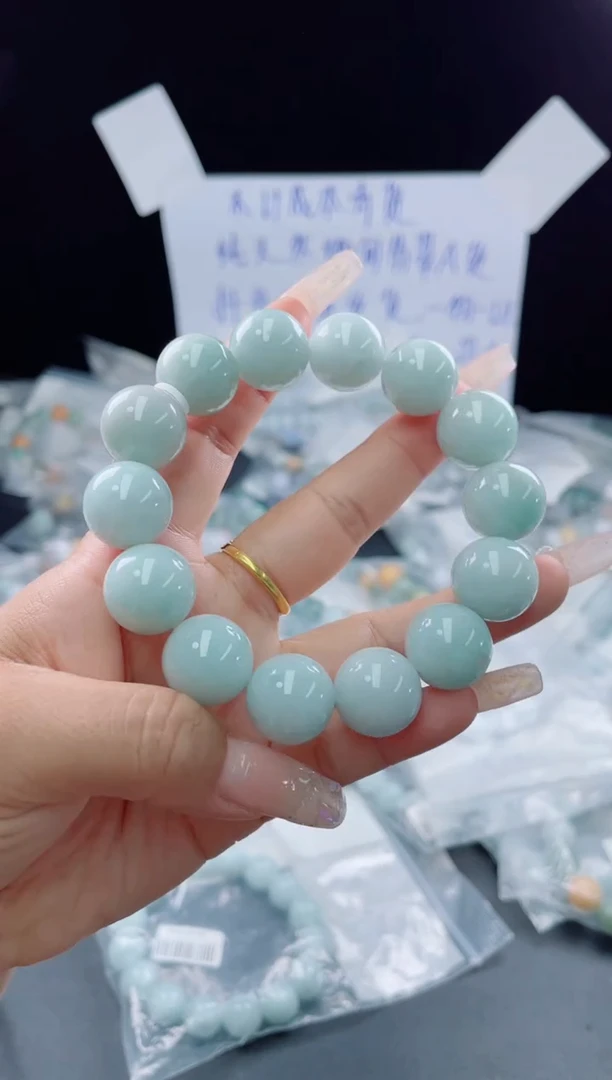未镶嵌定制翡翠珠串