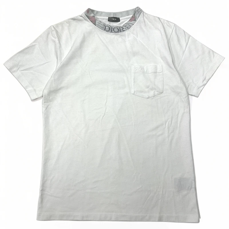 99新 DIOR/迪奥 SS23字母logo刺绣宽松圆领短袖 S码/5035/价7300/