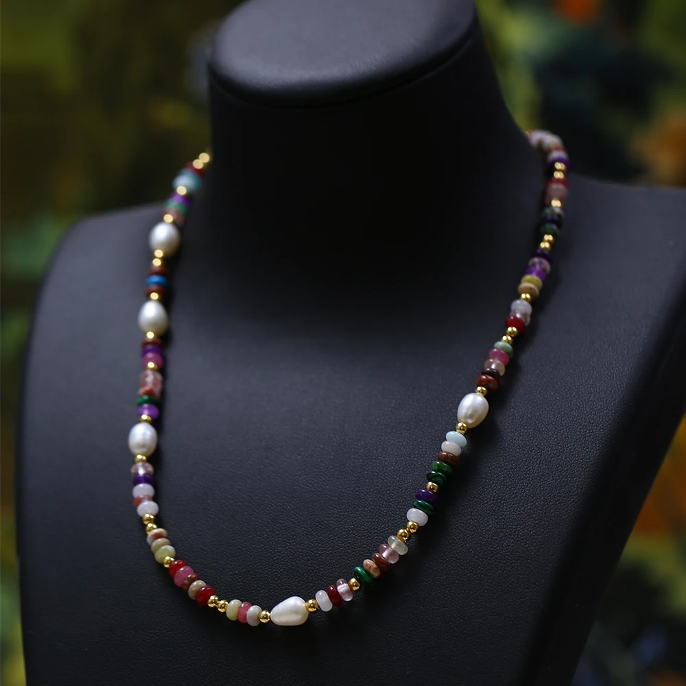 铜合金项链 【花珠满串】复古轻奢简约百搭 项链-8426