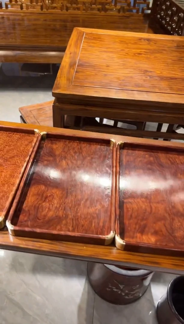 花梨木类独板茶盘工艺品