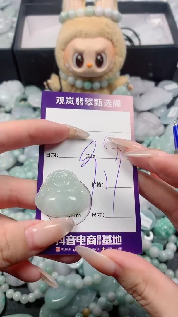 翡翠未镶嵌颈饰缅甸天然翡翠 保A保天然