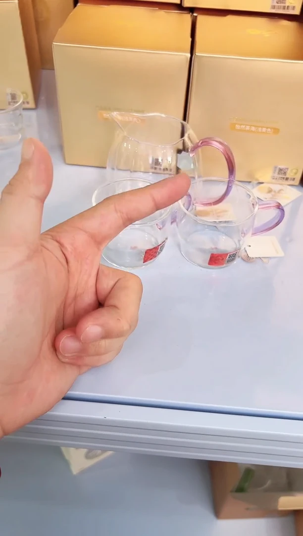 禾器倾妍茶海浅紫色加清尚对杯浅紫色