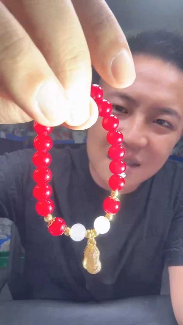 玛瑙/玉髓手串未镶嵌v1666