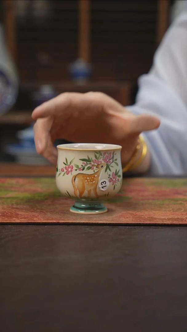 杯景德镇陶瓷杯碗柴烧多人