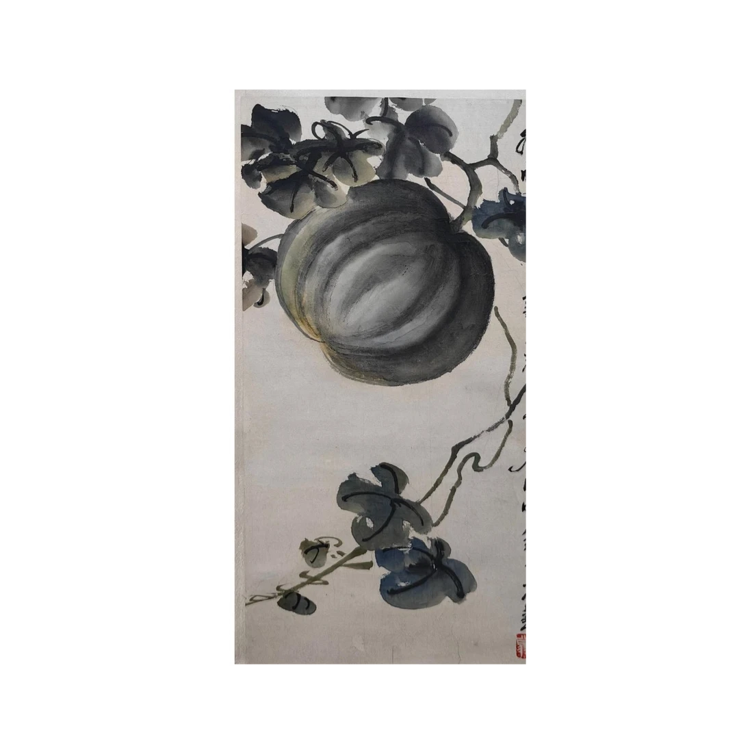 LOT.029 寄萍老人《瓜果》46*26*2cm 纸本设色立轴