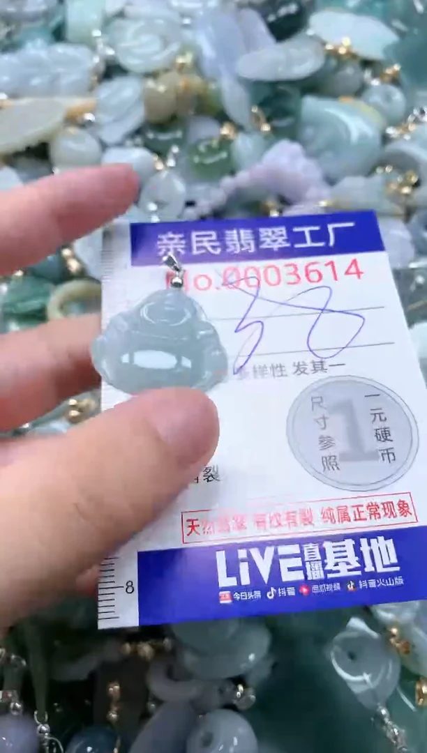 翡翠未镶嵌吊坠(不含链)3614
