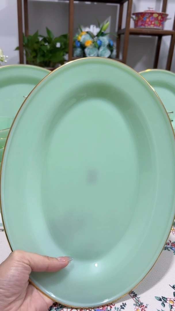 1 2英寸玉瓷鱼盘1个【贝美】