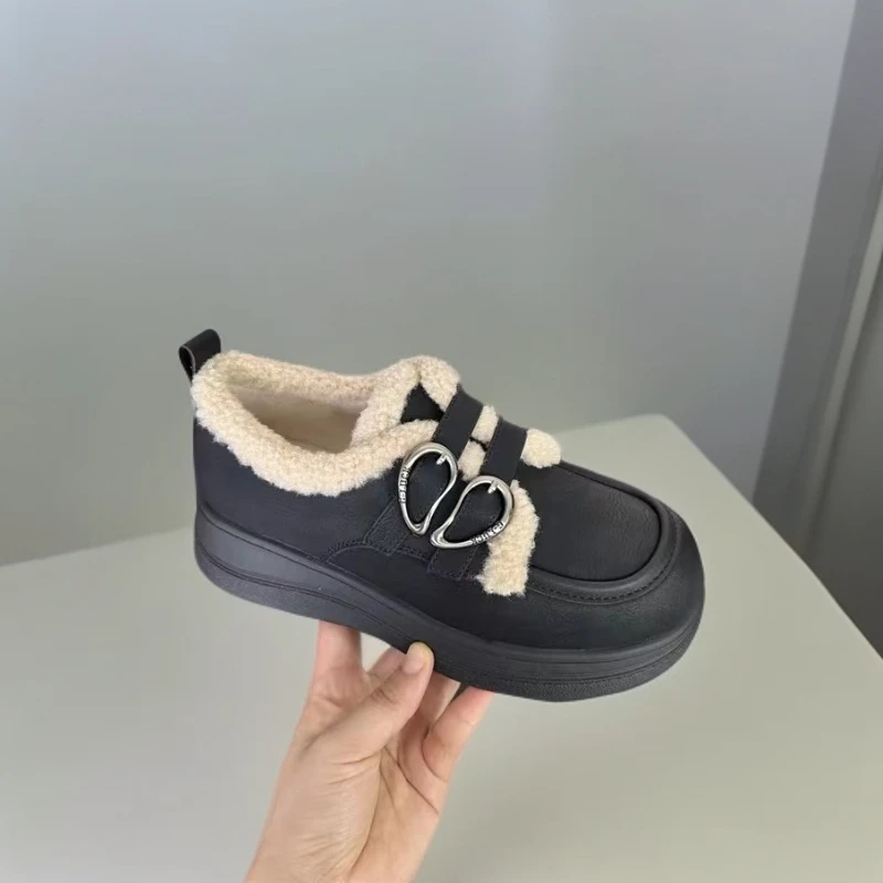 6206-D9-加绒乐福鞋女鞋