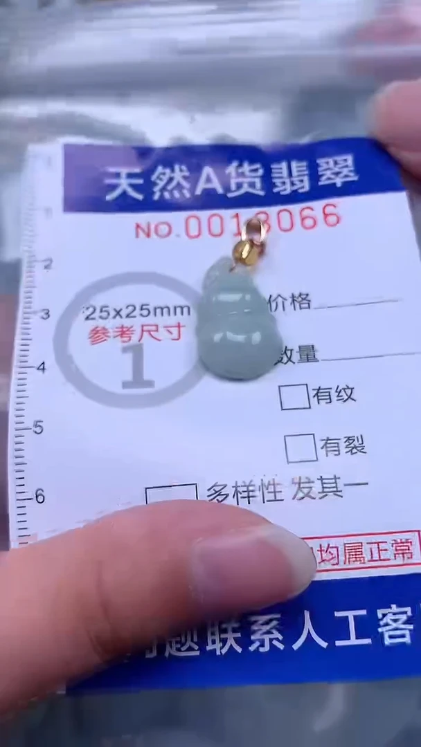 翡翠未镶嵌吊坠(不含链)1