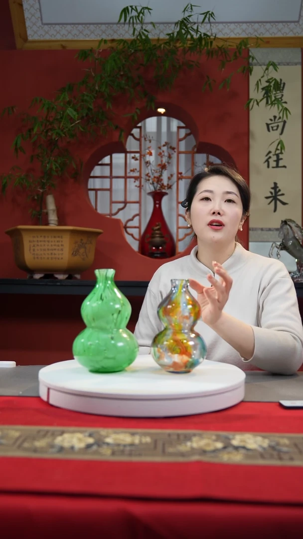 【闪购商品】琉璃手工艺品葫芦瓶单只