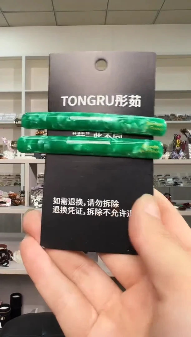 醋酸非金属韩国醋酸品牌发饰加厚一字推夹边夹长款7cm一对