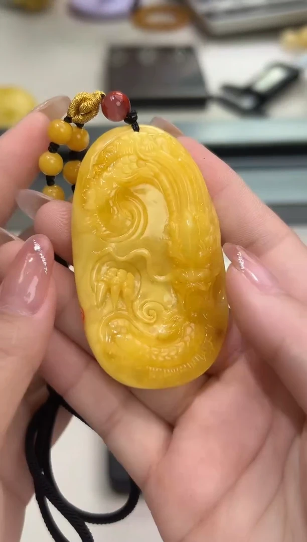 裸石琥珀未镶嵌琥珀蜜蜡吊坠