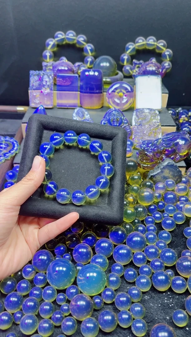 多米尼加净水蓝16手串