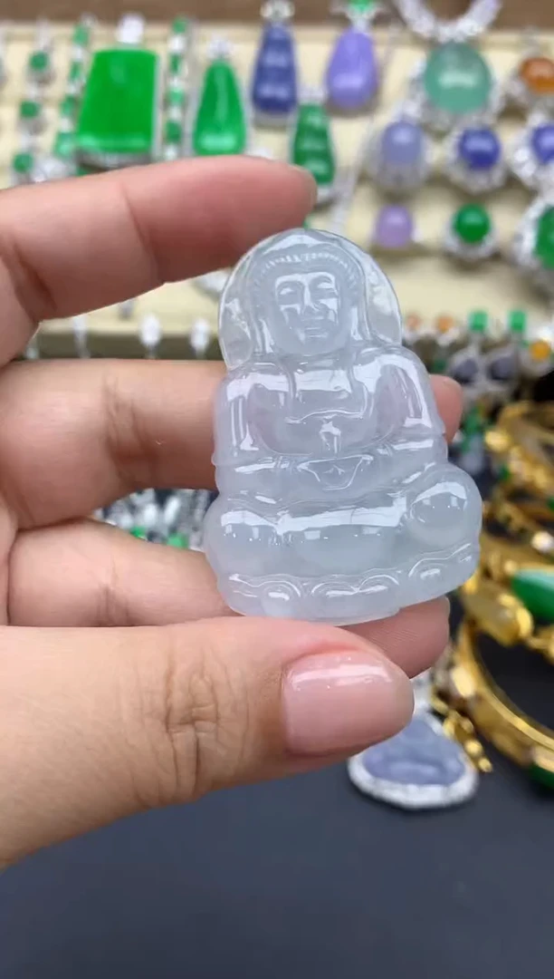 翡翠未镶嵌颈饰154-春日珠宝