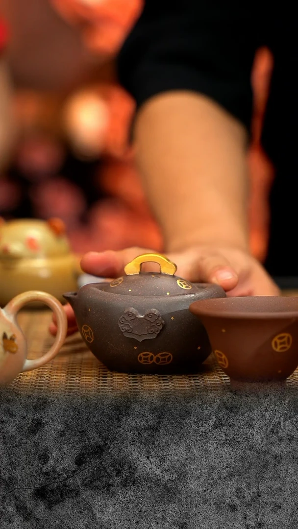 紫砂 宜兴紫砂 IF 钱多多 套组