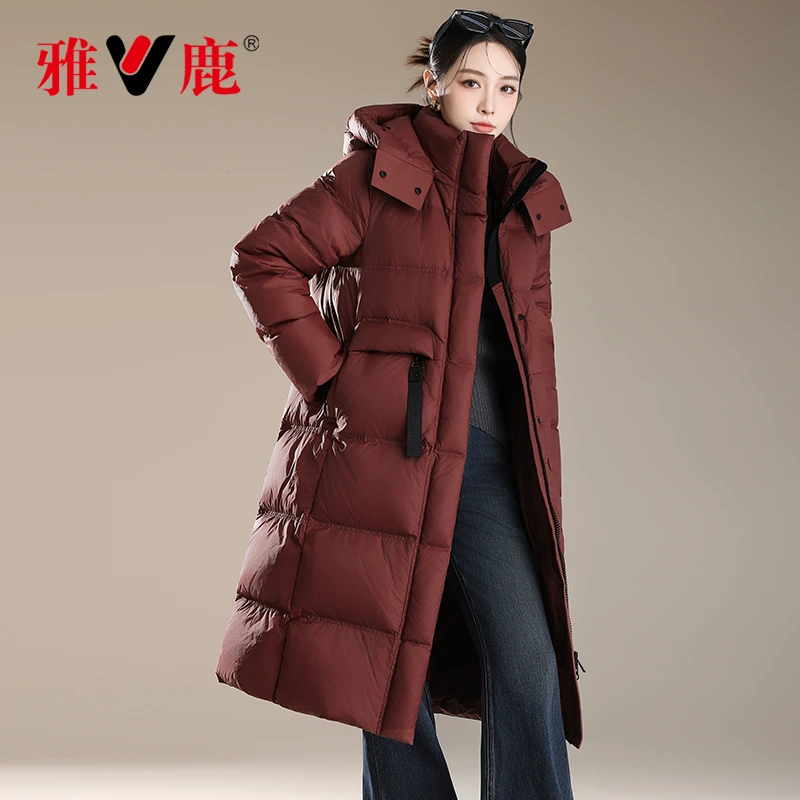 V/雅鹿90鸭绒羽绒服女款爆款2025新款正品反季大清仓雪乡出游防寒