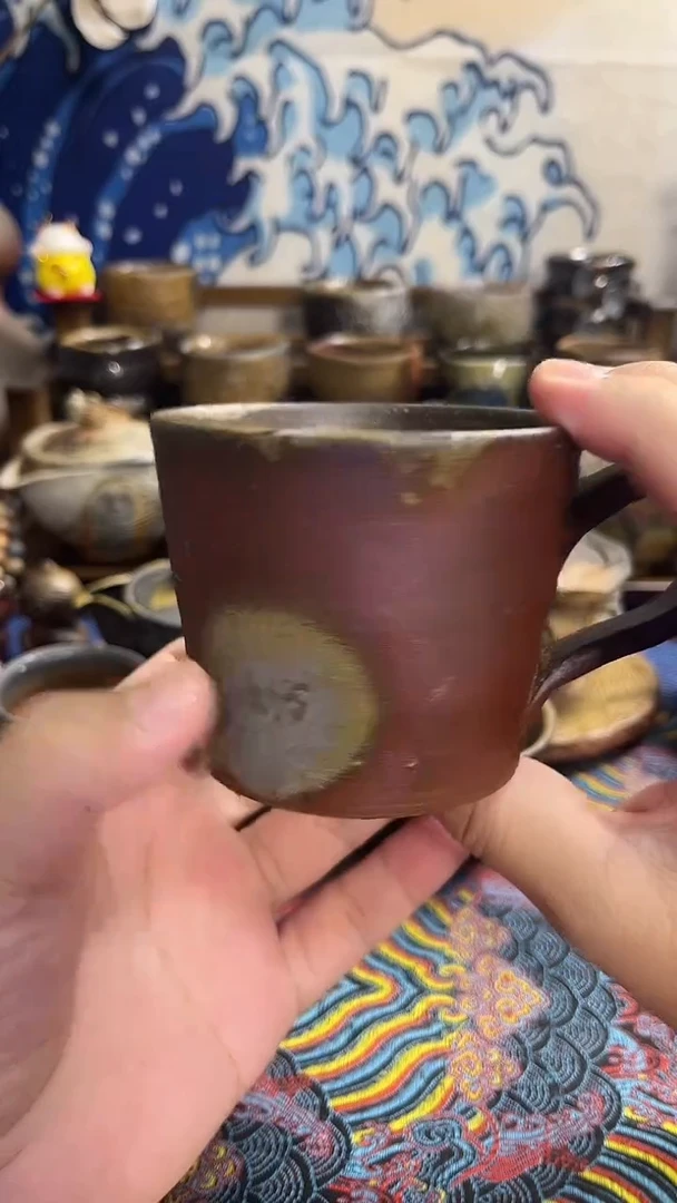 马克杯日式备前烧茶具茶器茶周边